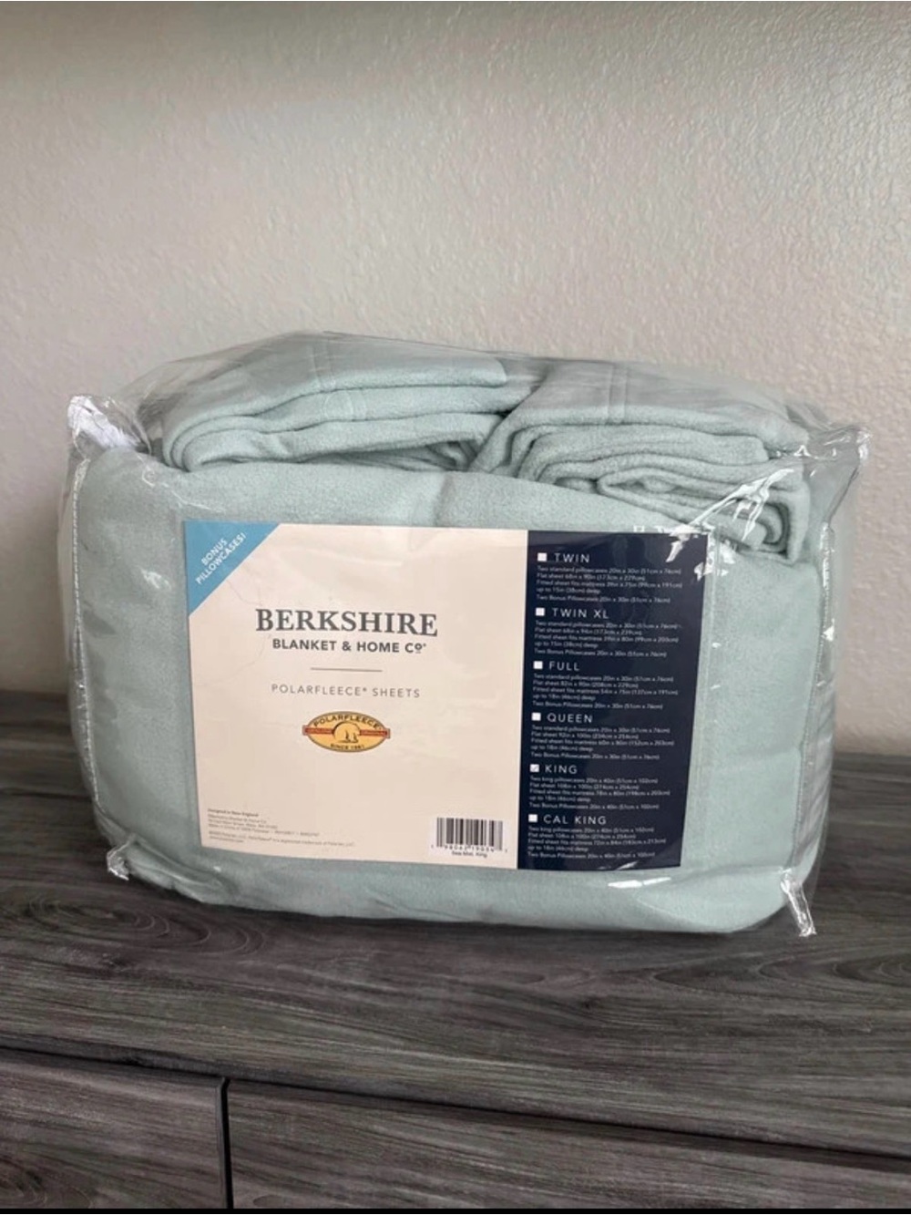 Berkshire PolarFleece Sheet Set in Mint